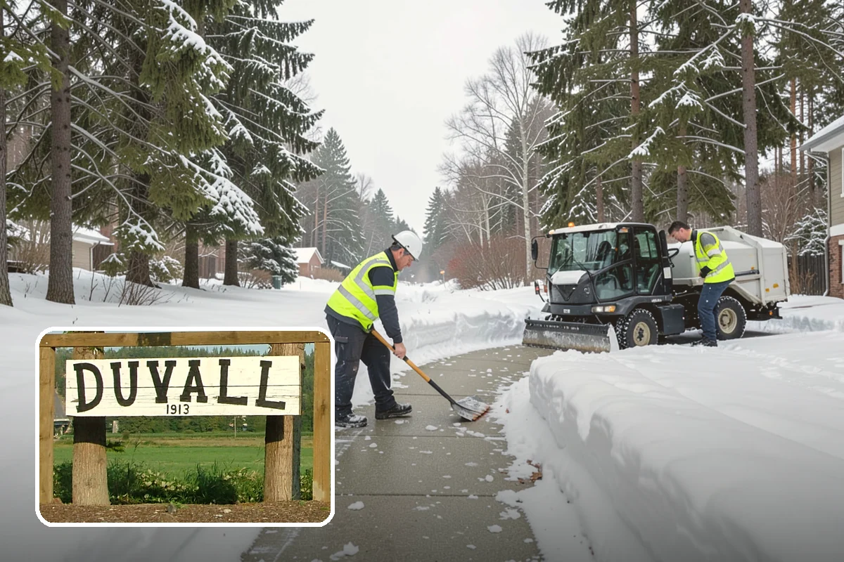 Snow Relocation in Duvall, King County, WA - Frees up parking and drive lanes blocked by piles