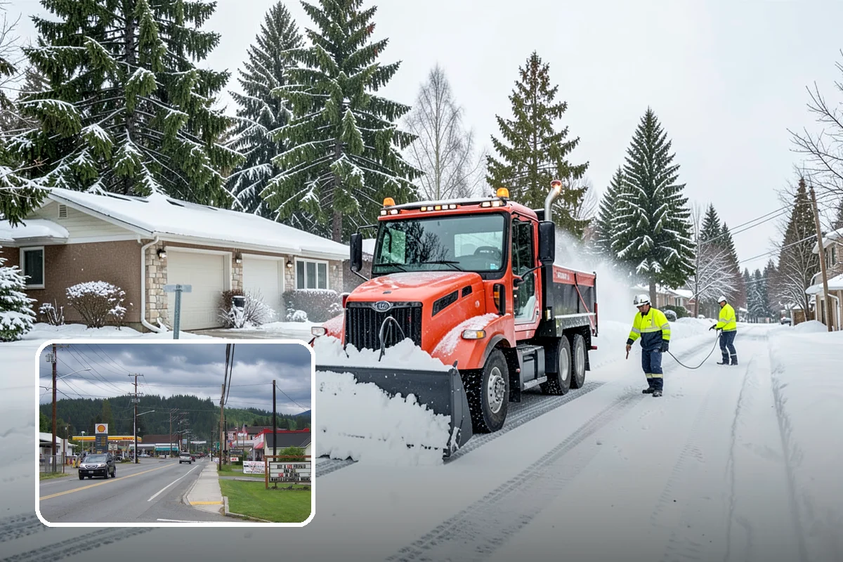 Snow Relocation in Granite Falls, Snohomish County, WA - Frees up parking and drive lanes blocked by piles
