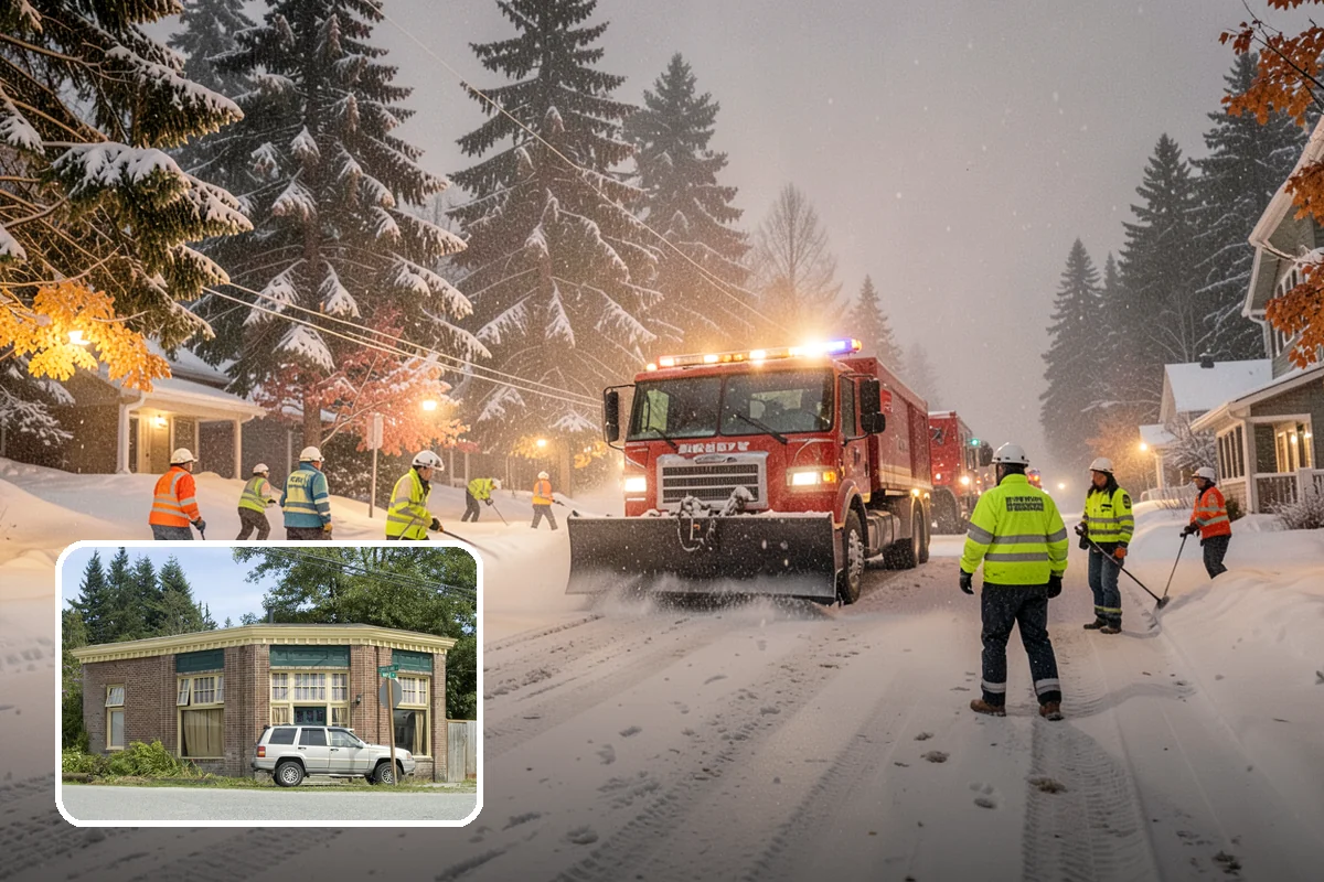 Snow Relocation in Hamilton, Skagit County, WA - Frees up parking and drive lanes blocked by piles