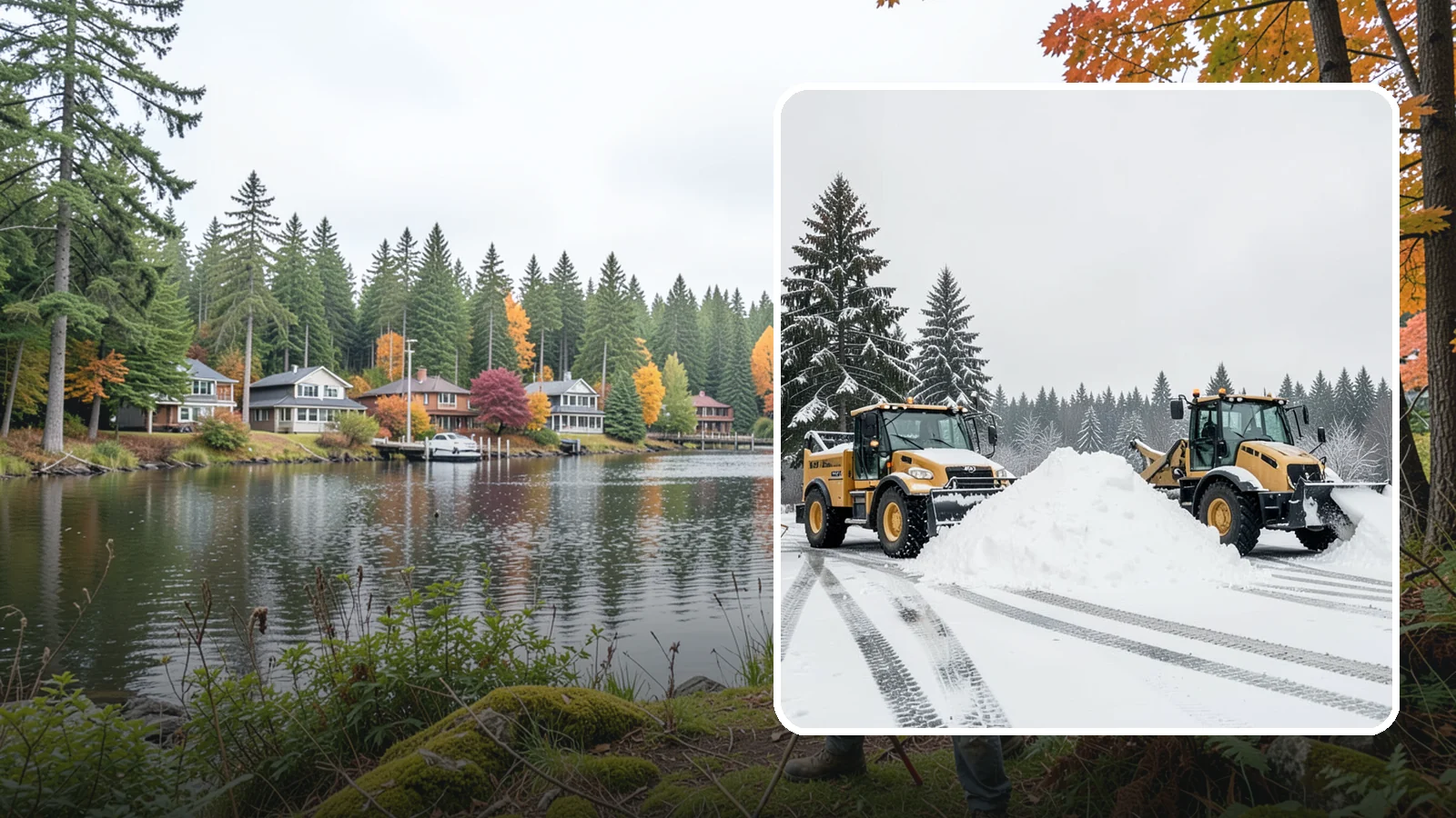 Snow Relocation in La Conner, Skagit County, WA - We move snow to a better on-site location so it stops blocking traffic, parking, or access.