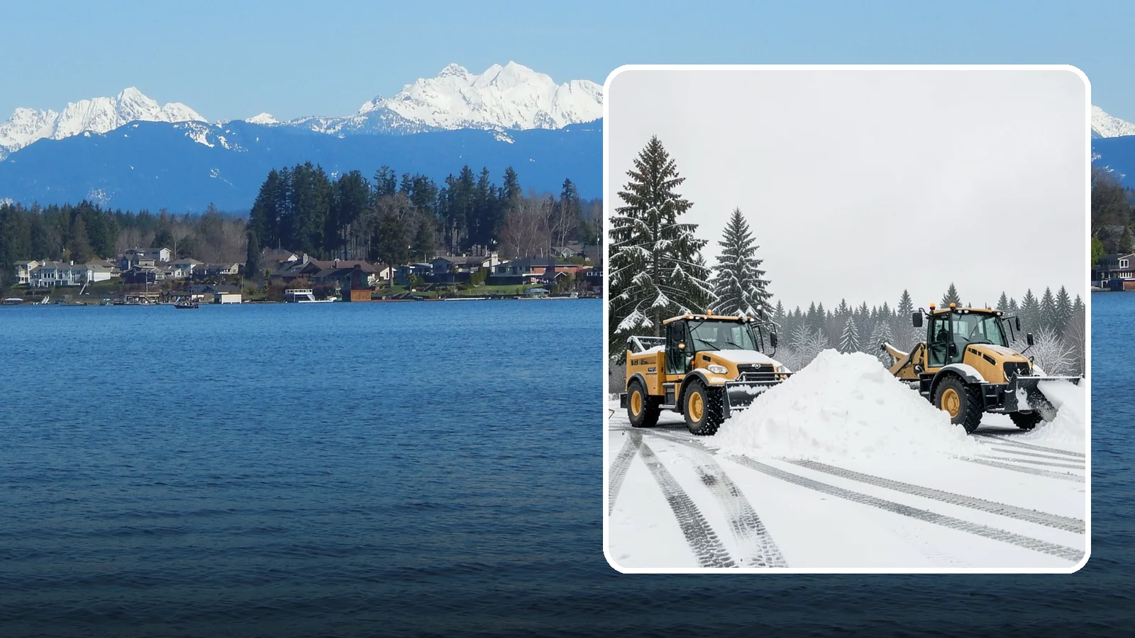 Snow Relocation in Lake Stevens, Snohomish County, WA - We move snow to a better on-site location so it stops blocking traffic, parking, or access.