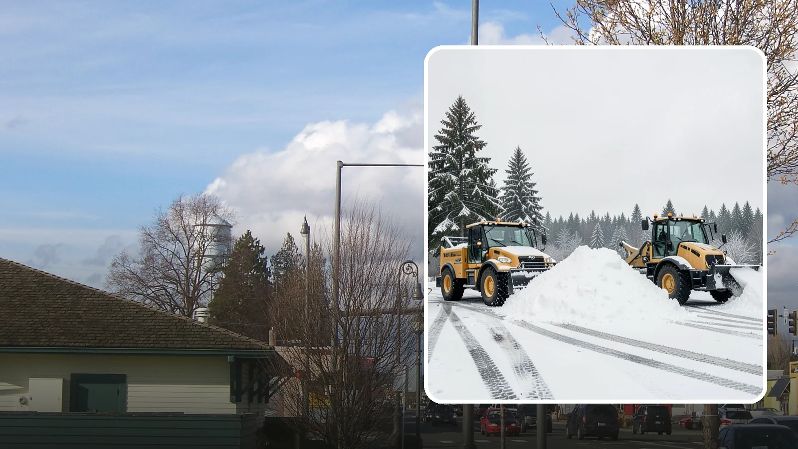 Snow Relocation in Marysville, Snohomish County, WA - We move snow to a better on-site location so it stops blocking traffic, parking, or access.