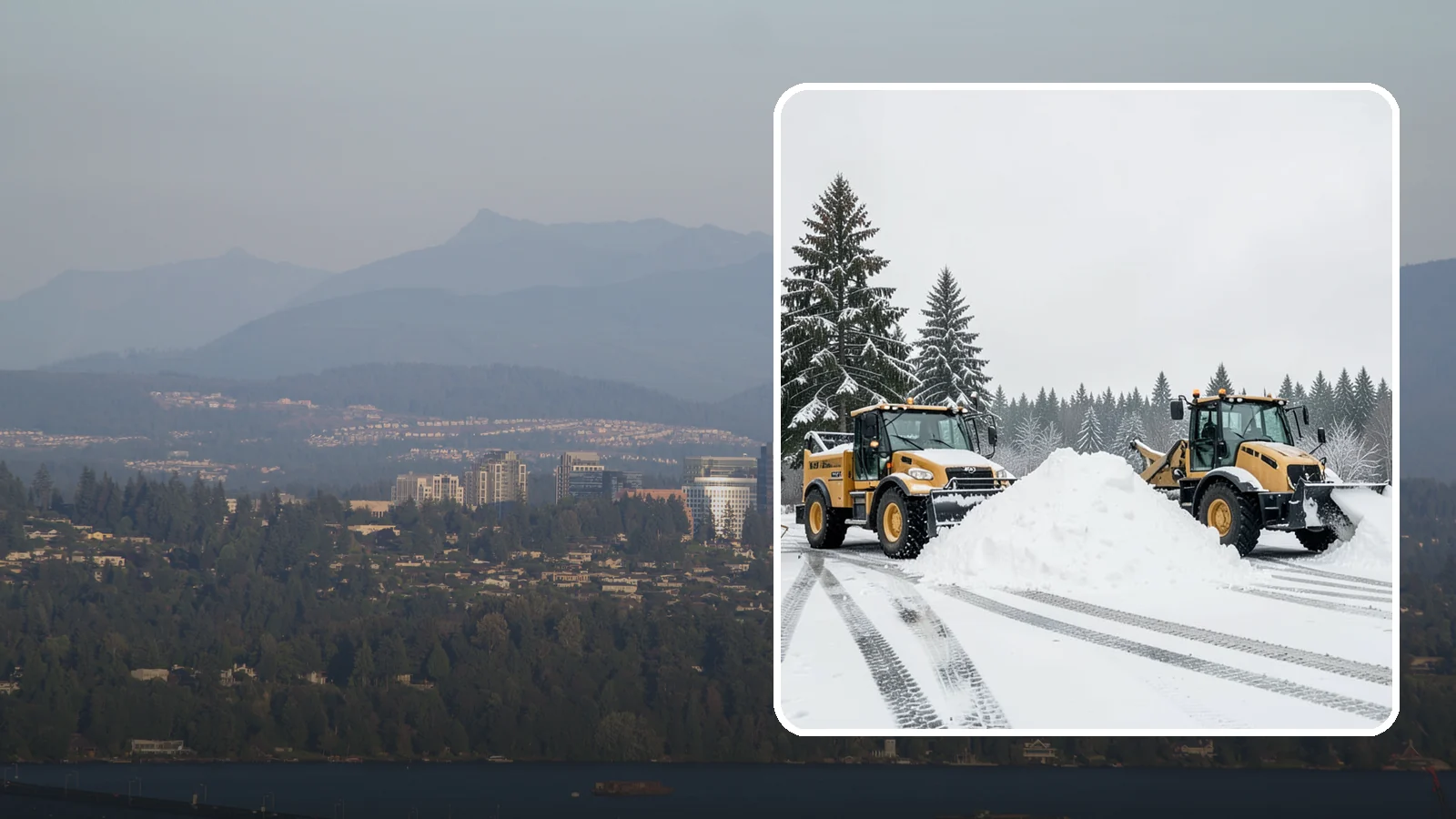 Snow Relocation in Medina, King County, WA - We move snow to a better on-site location so it stops blocking traffic, parking, or access.