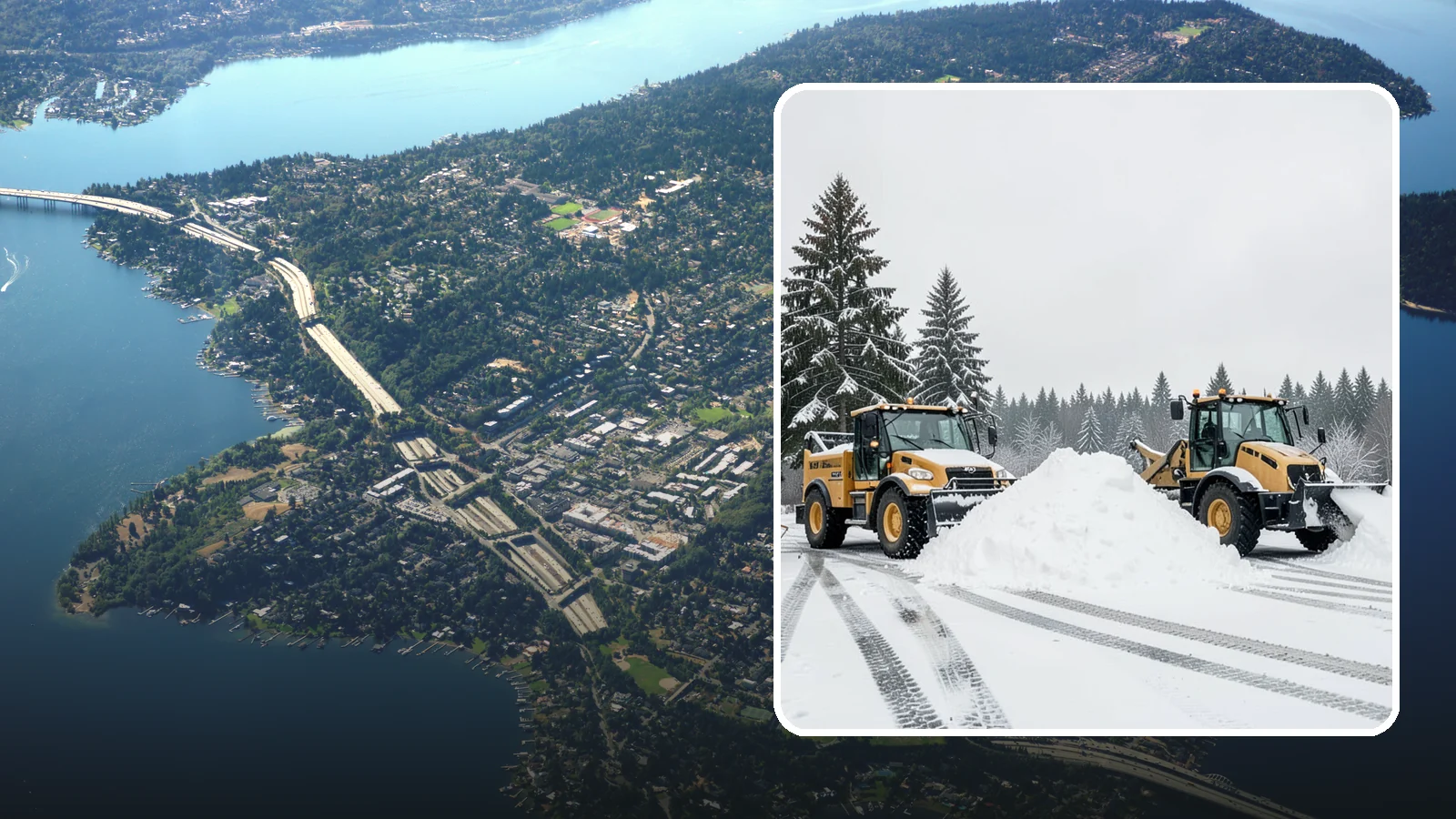 Snow Relocation in Mercer Island, King County, WA - We move snow to a better on-site location so it stops blocking traffic, parking, or access.