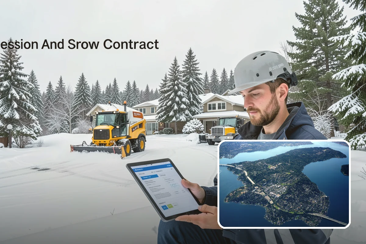 Snow Relocation in Mercer Island, King County, WA - Frees up parking and drive lanes blocked by piles
