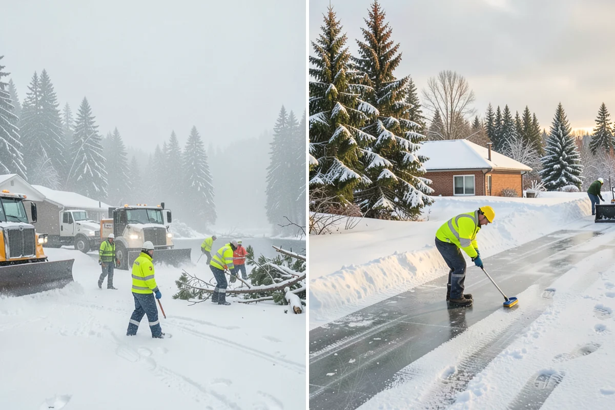 Snow Relocation in Mercer Island, King County, WA - Identify piles interfering with property use