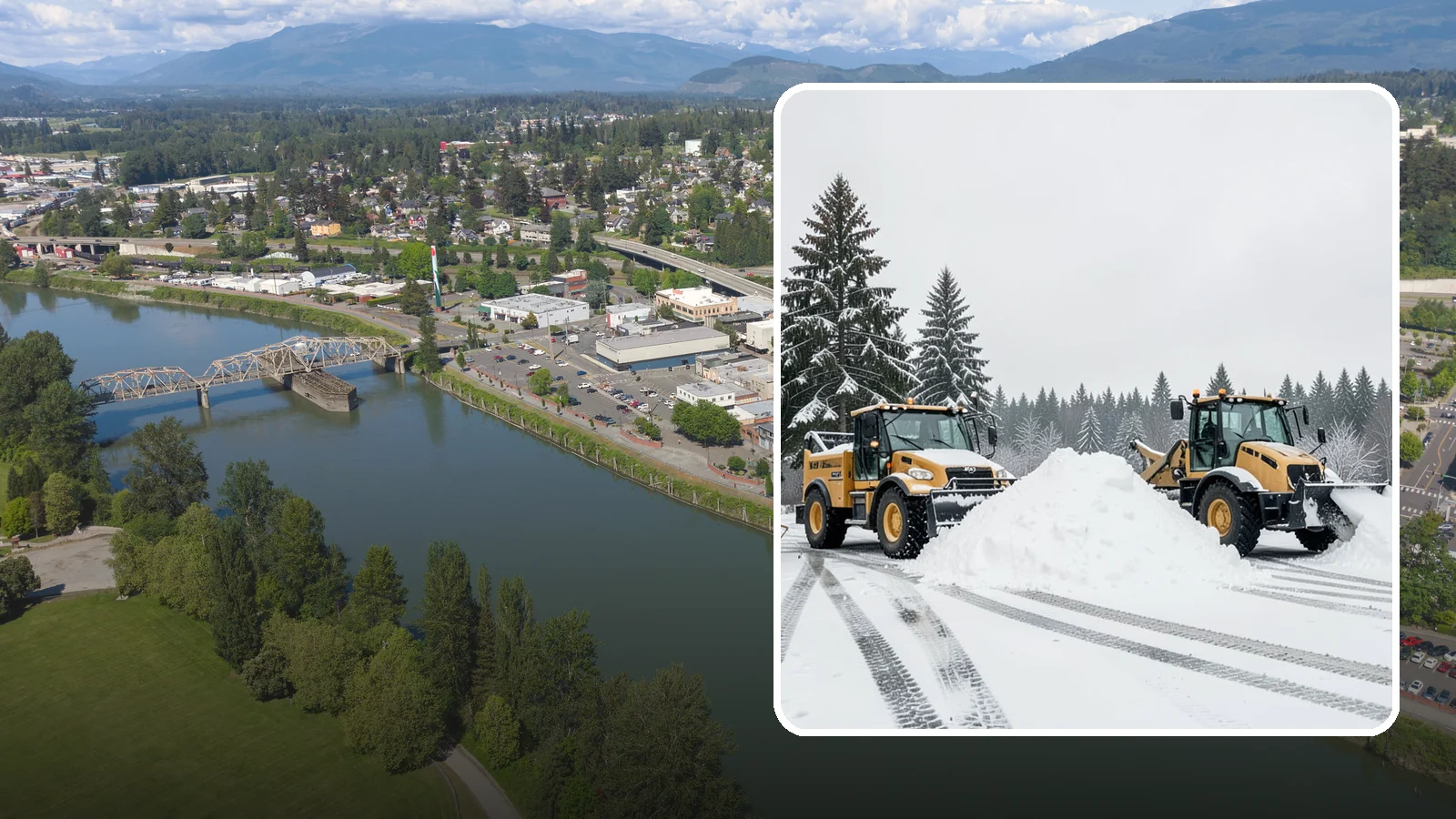Snow Relocation in Mount Vernon, Skagit County, WA - We move snow to a better on-site location so it stops blocking traffic, parking, or access.