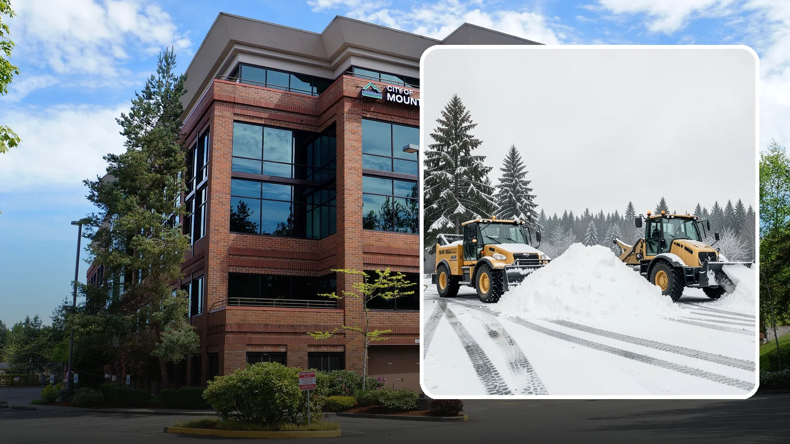 Snow Relocation in Mountlake Terrace, Snohomish County, WA - We move snow to a better on-site location so it stops blocking traffic, parking, or access.