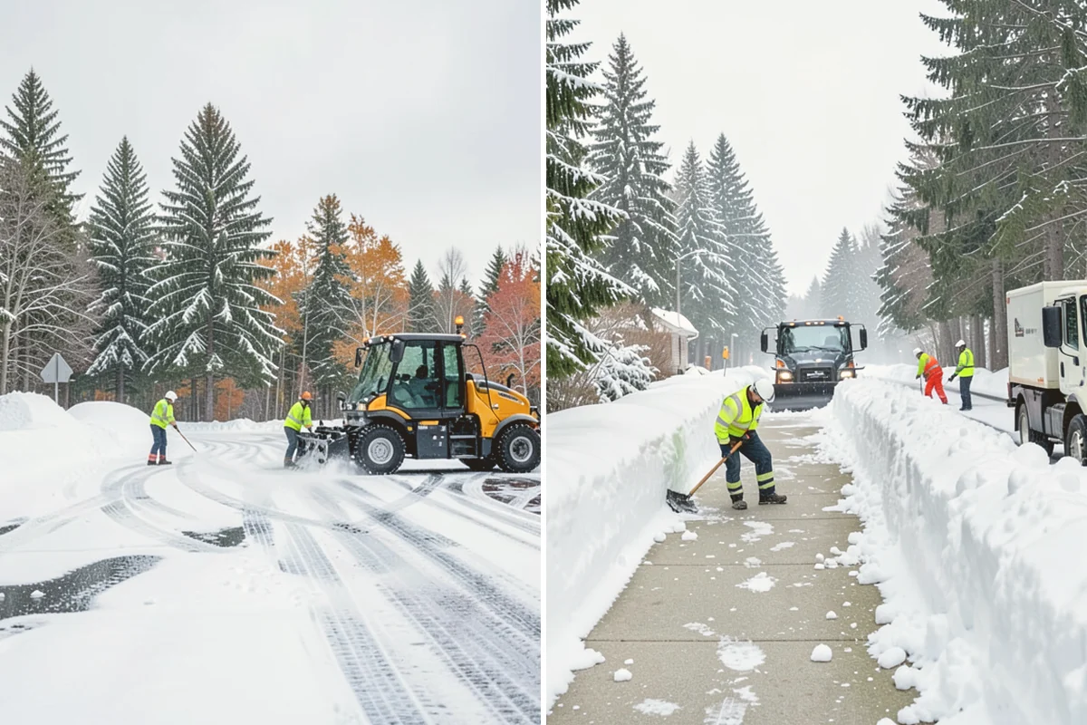 Snow Relocation in Newcastle, King County, WA - Identify piles interfering with property use