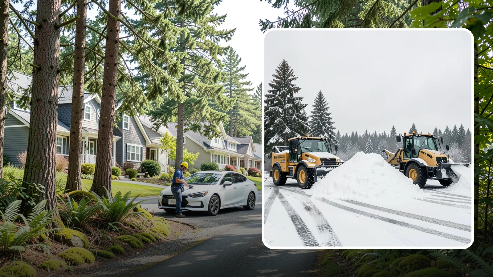 Snow Relocation in Normandy Park, King County, WA - We move snow to a better on-site location so it stops blocking traffic, parking, or access.
