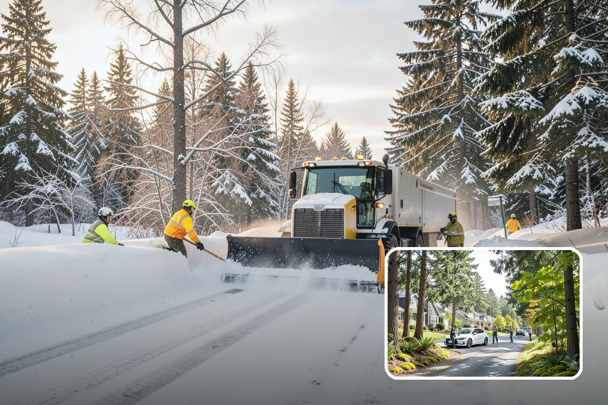 Snow Relocation in Normandy Park, King County, WA - Frees up parking and drive lanes blocked by piles
