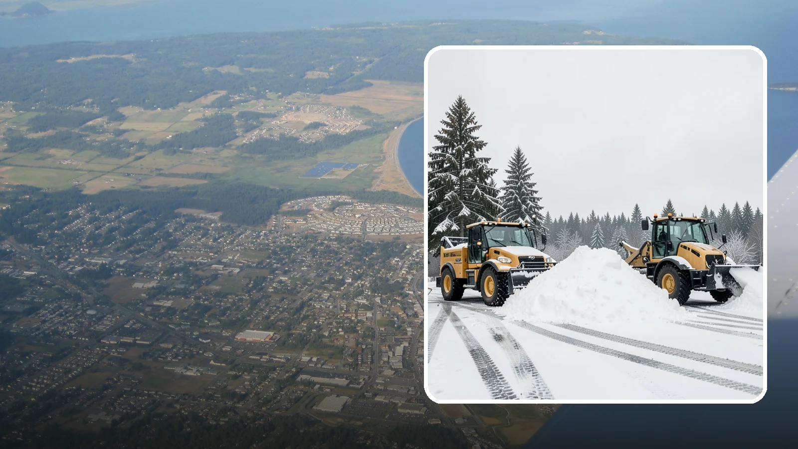 Snow Relocation in Oak Harbor, Island County, WA - We move snow to a better on-site location so it stops blocking traffic, parking, or access.
