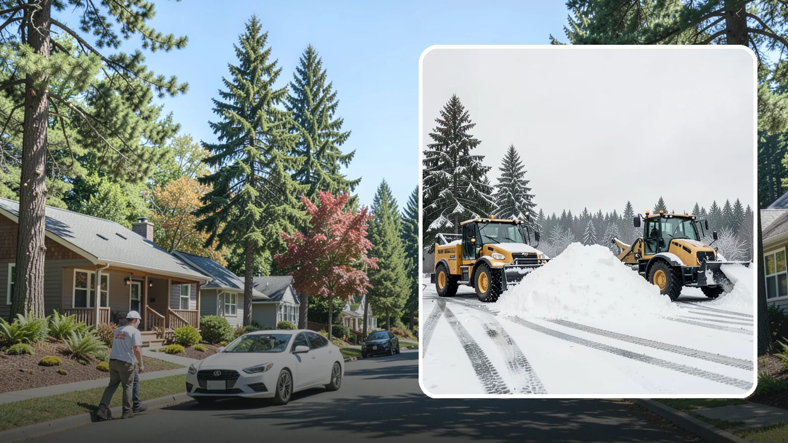 Snow Relocation in Orting, Pierce County, WA - We move snow to a better on-site location so it stops blocking traffic, parking, or access.