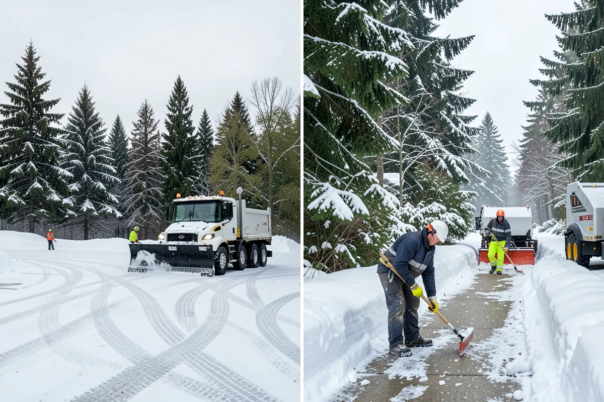 Snow Relocation in Pacific, King County, WA - Identify piles interfering with property use