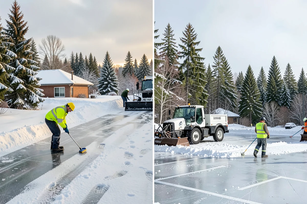 Snow Relocation in SeaTac, King County, WA - Identify piles interfering with property use