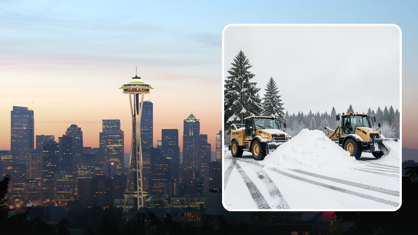 Snow Relocation in Seattle, King County, WA - We move snow to a better on-site location so it stops blocking traffic, parking, or access.
