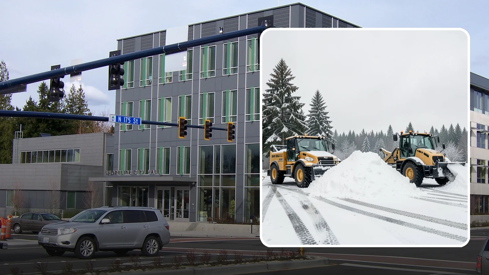 Snow Relocation in Shoreline, King County, WA - We move snow to a better on-site location so it stops blocking traffic, parking, or access.