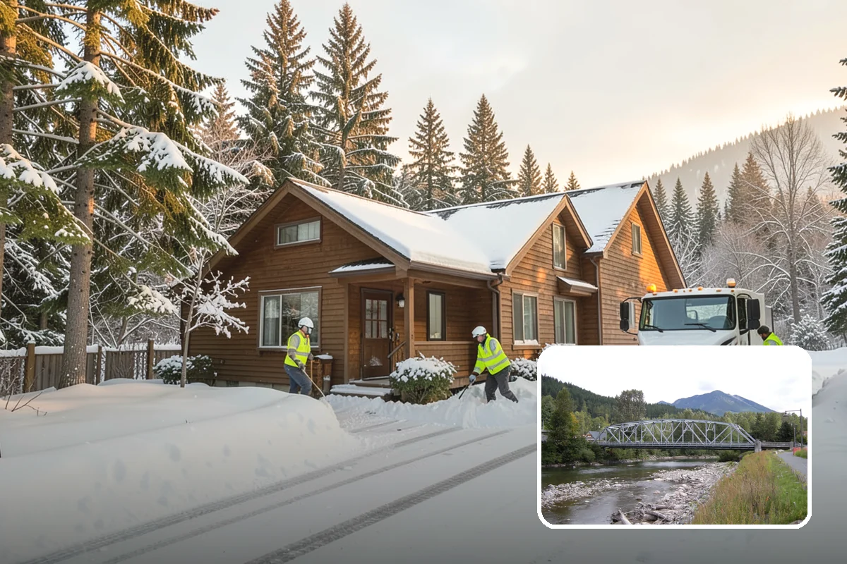 Snow Relocation in Skykomish, King County, WA - Frees up parking and drive lanes blocked by piles
