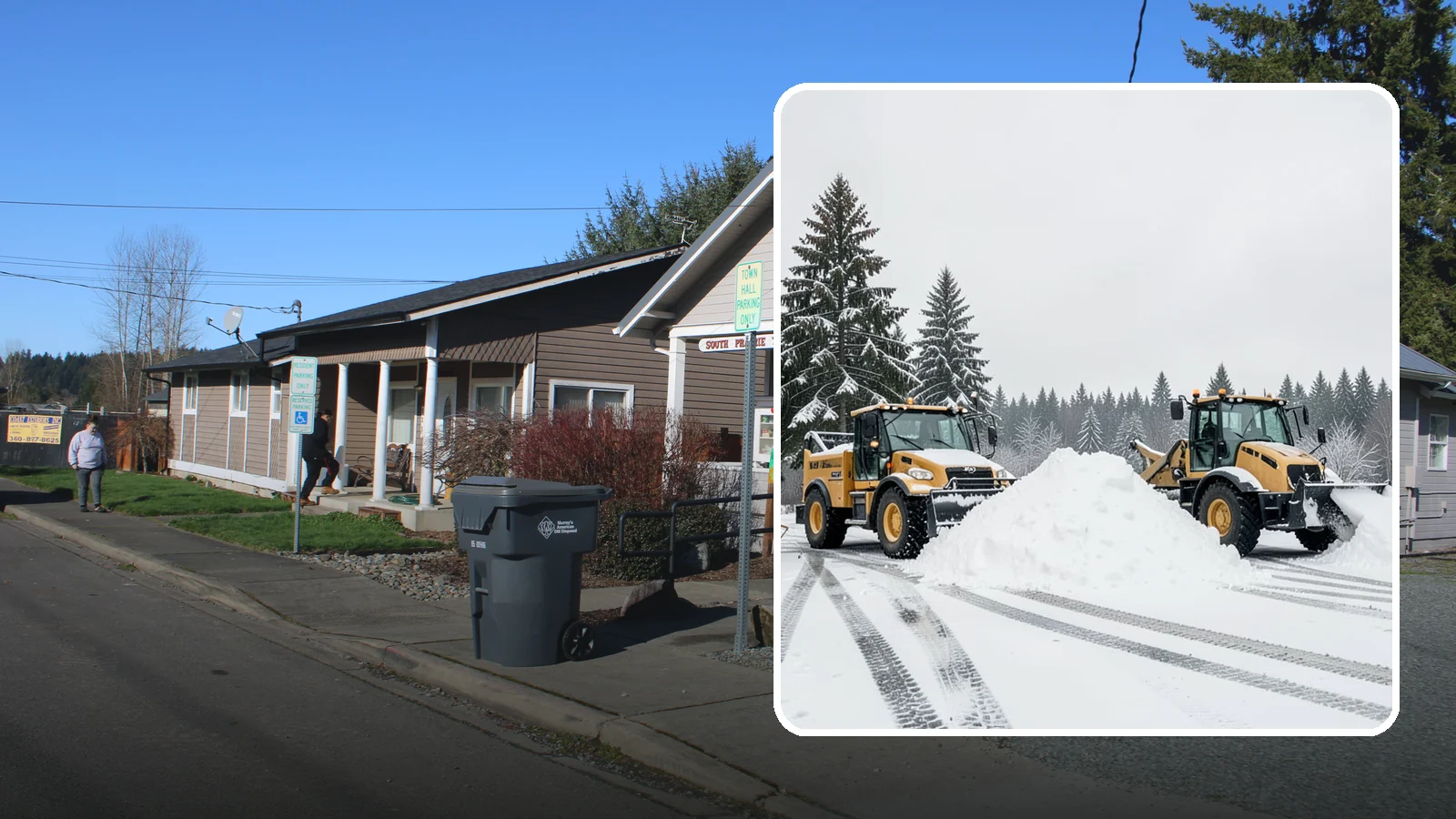 Snow Relocation in South Prairie, Pierce County, WA - We move snow to a better on-site location so it stops blocking traffic, parking, or access.