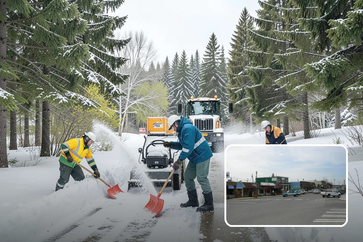 Snow Relocation in Stanwood, Snohomish County, WA - Frees up parking and drive lanes blocked by piles