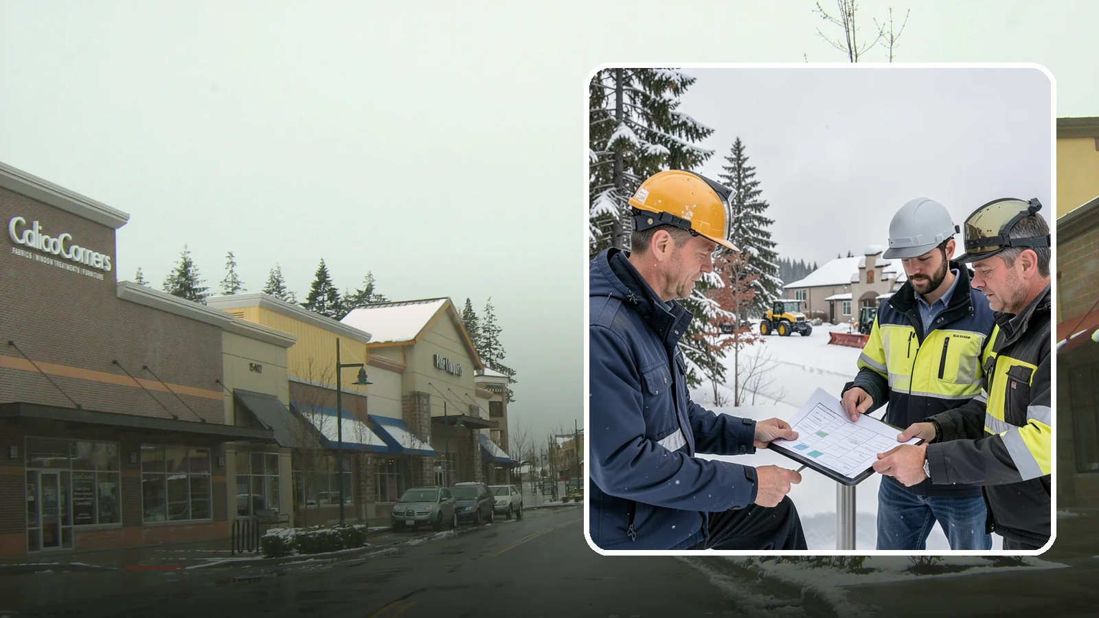 Snow Removal Consultation in Mill Creek, Snohomish County, WA - We sit down with Western Washington owners and managers to answer questions, review options, and recommend the right snow service...