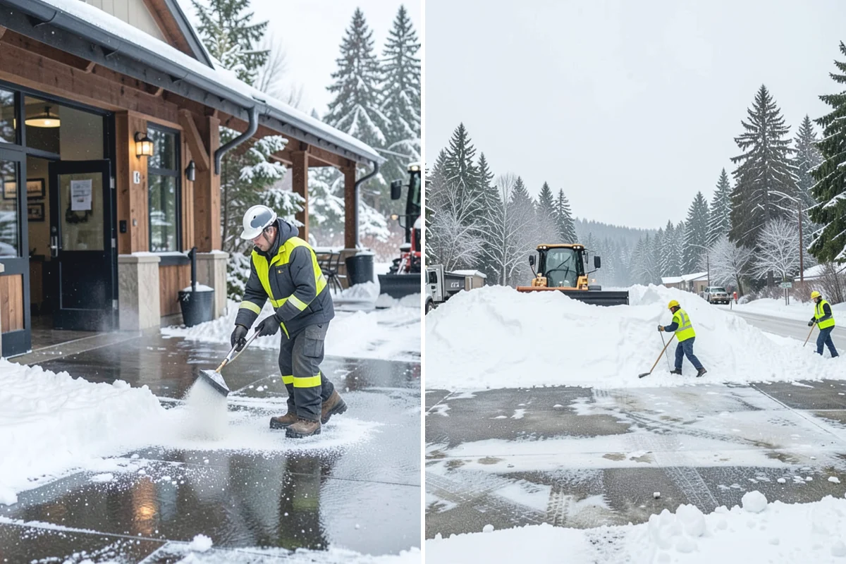 Snow Removal Estimates in Beaux Arts Village, King County, WA - Schedule a site visit to measure and assess the property