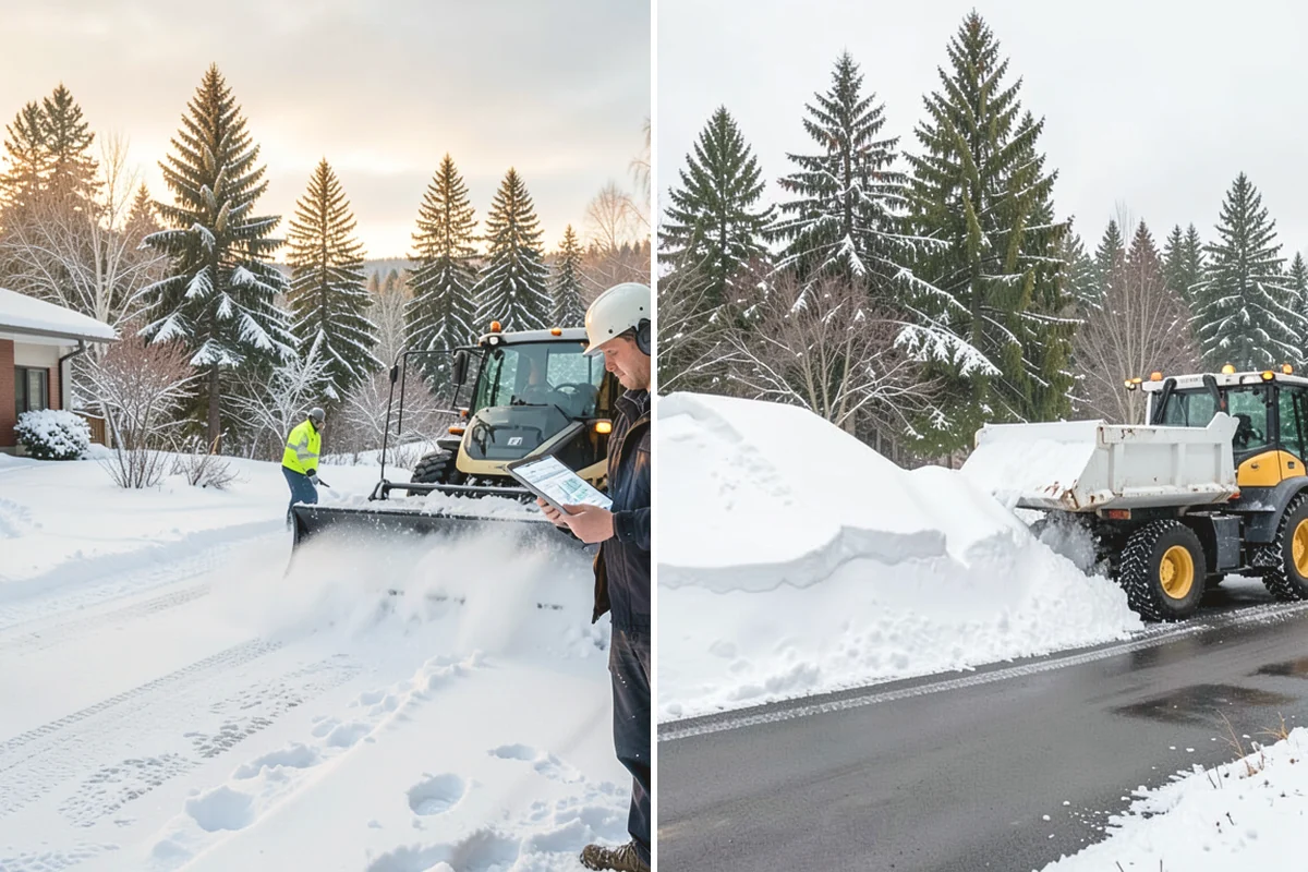 Snow Removal Estimates in Burien, King County, WA - Schedule a site visit to measure and assess the property