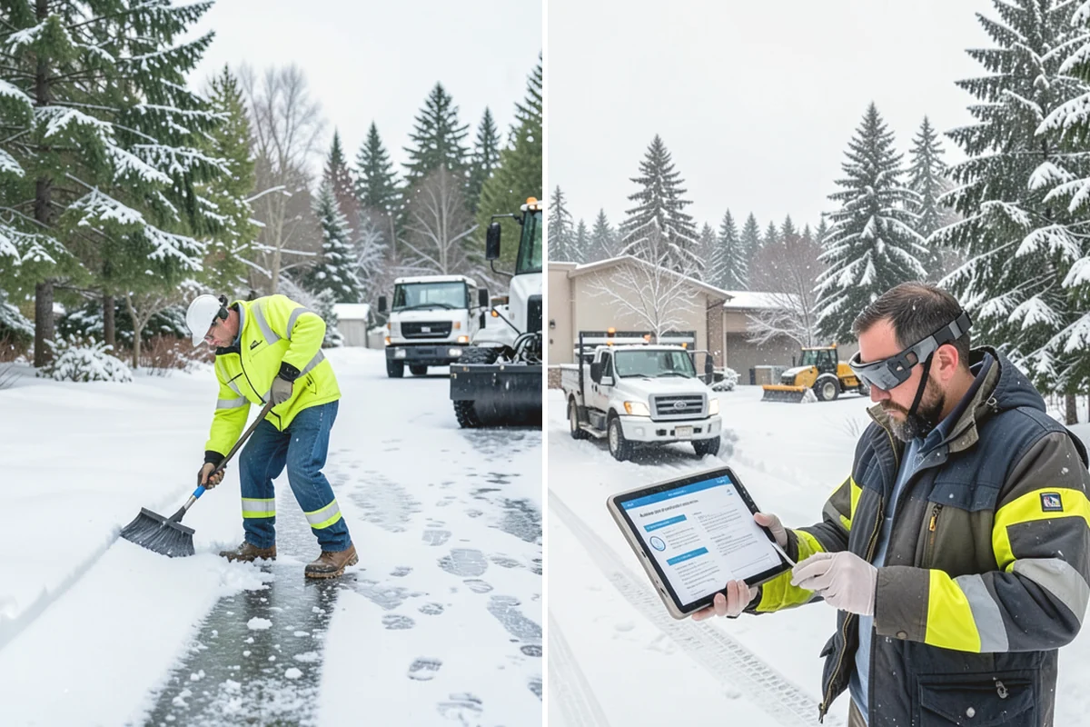 Snow Removal Estimates in North Bend, King County, WA - Schedule a site visit to measure and assess the property