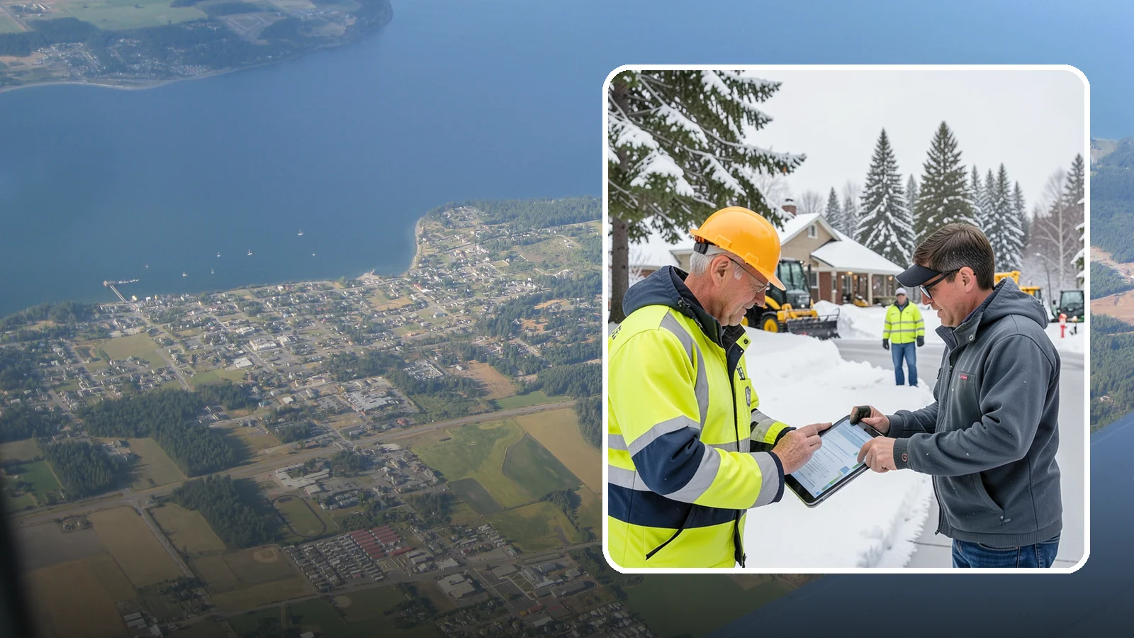 Snow Removal Inspections in Coupeville, Island County, WA - We inspect Western Washington properties before and after snow events to verify clearing quality, document conditions, and...