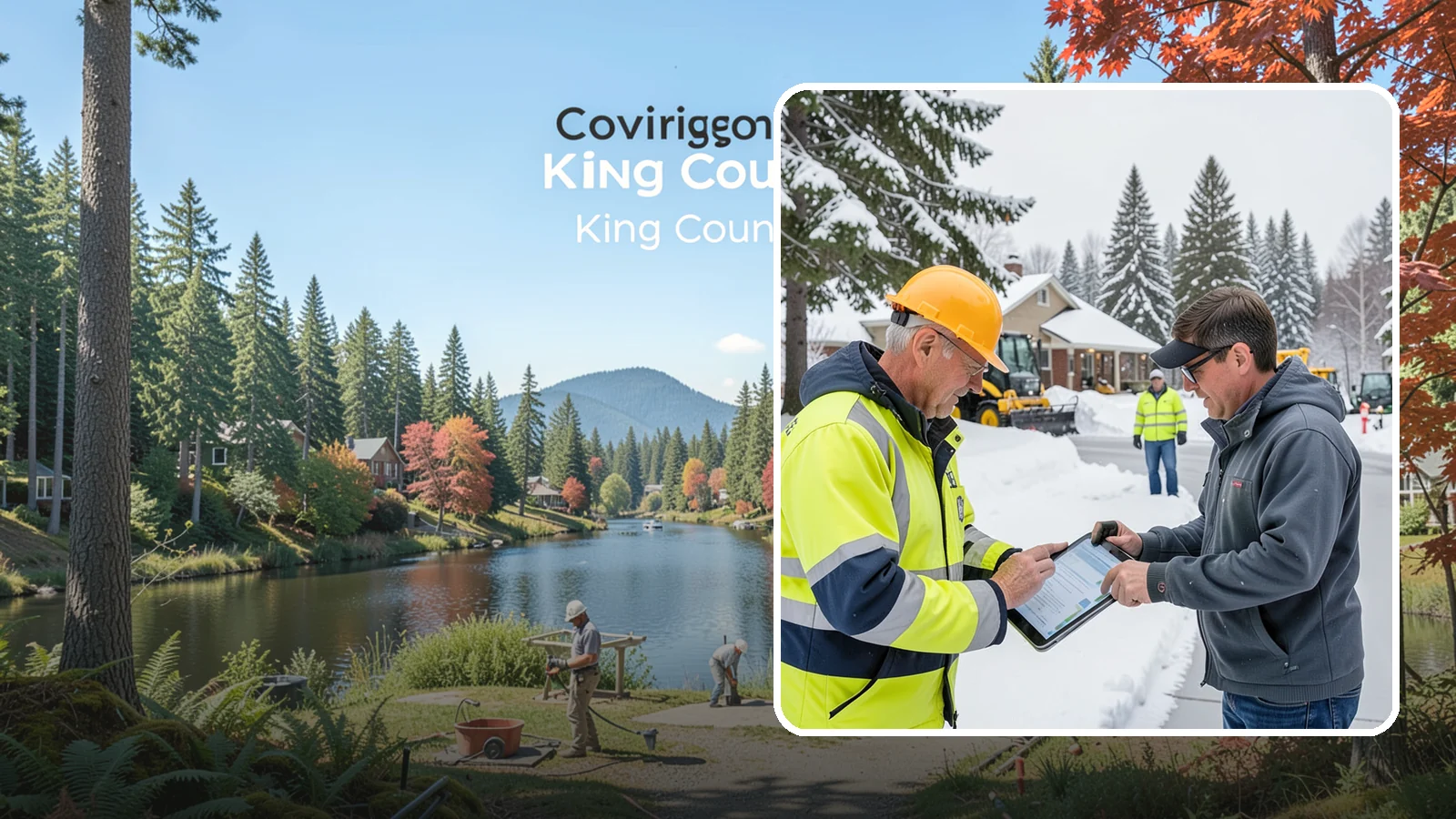 Snow Removal Inspections in Covington, King County, WA - We inspect Western Washington properties before and after snow events to verify clearing quality, document conditions, and...