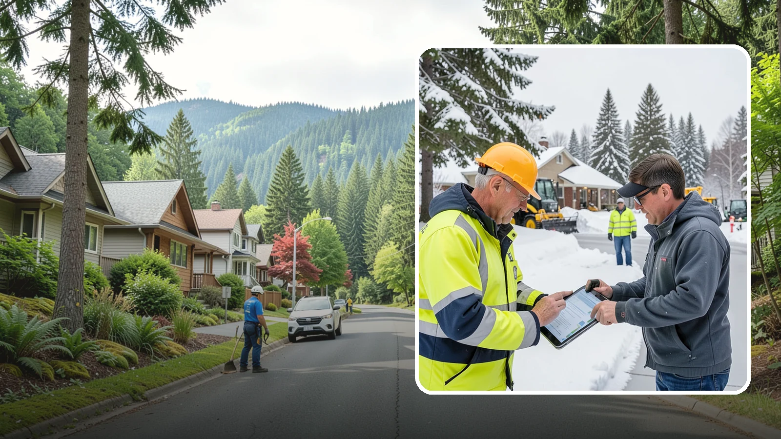 Snow Removal Inspections in Darrington, Snohomish County, WA - We inspect Western Washington properties before and after snow events to verify clearing quality, document conditions, and...