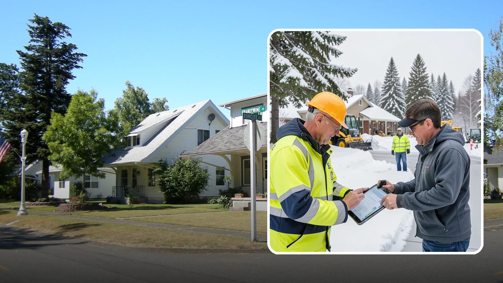 Snow Removal Inspections in DuPont, Pierce County, WA - We inspect Western Washington properties before and after snow events to verify clearing quality, document conditions, and...