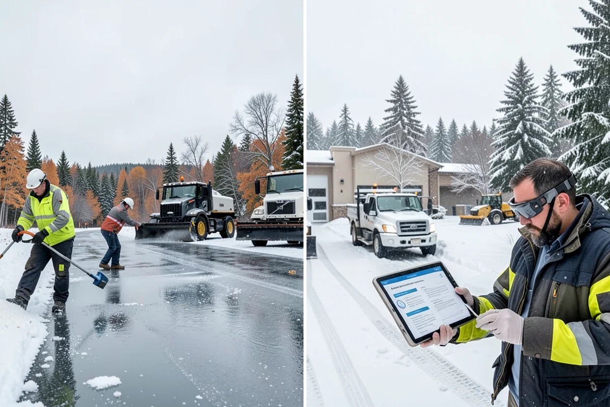 Snow Removal Inspections in DuPont, Pierce County, WA - Define the inspection scope and property areas to review