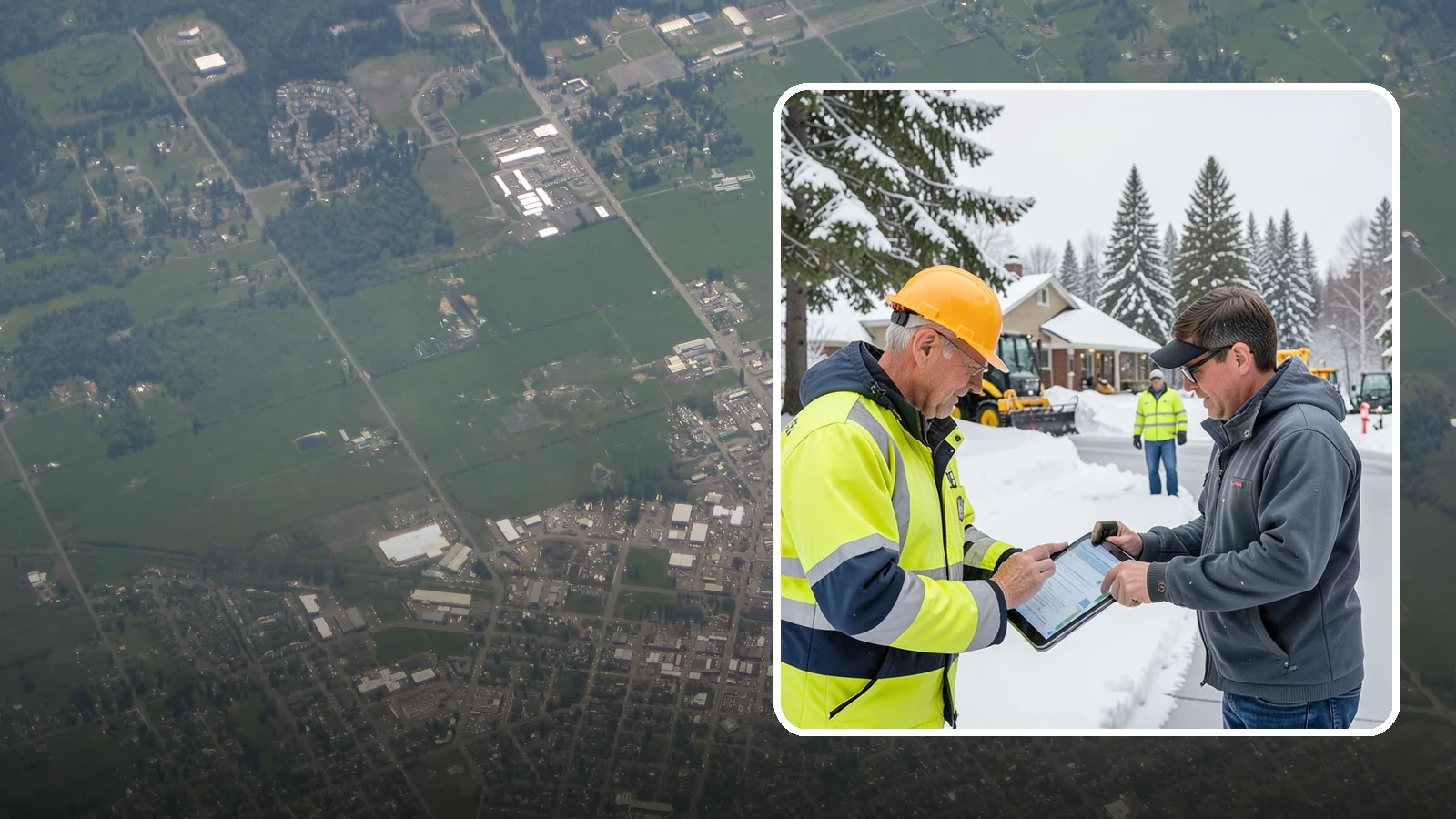 Snow Removal Inspections in Enumclaw, King County, WA - We inspect Western Washington properties before and after snow events to verify clearing quality, document conditions, and...
