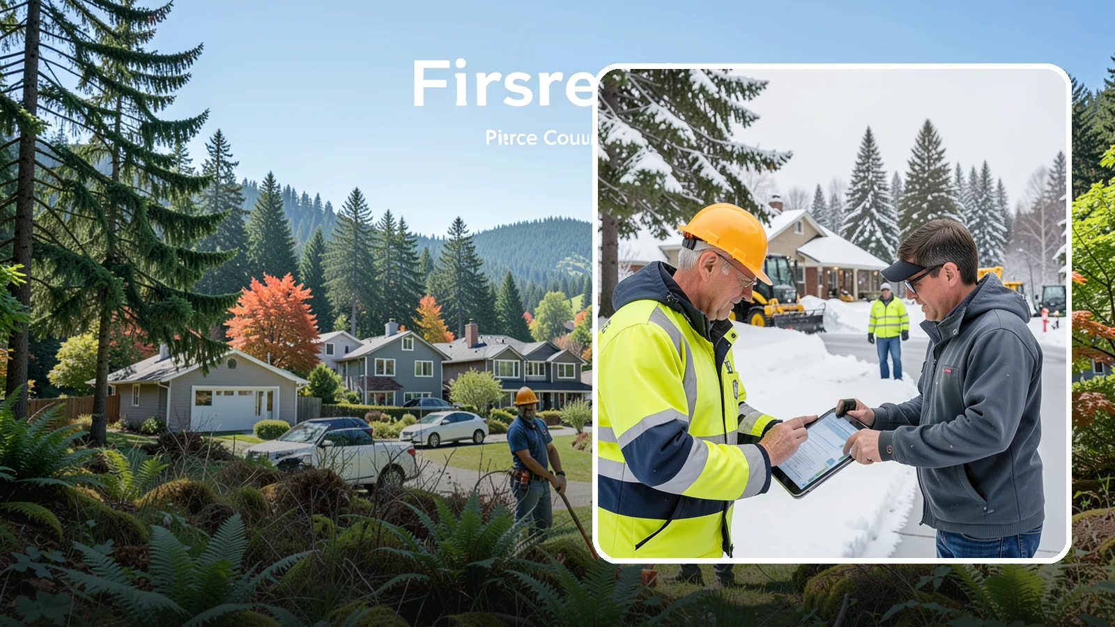 Snow Removal Inspections in Fircrest, Pierce County, WA - We inspect Western Washington properties before and after snow events to verify clearing quality, document conditions, and...