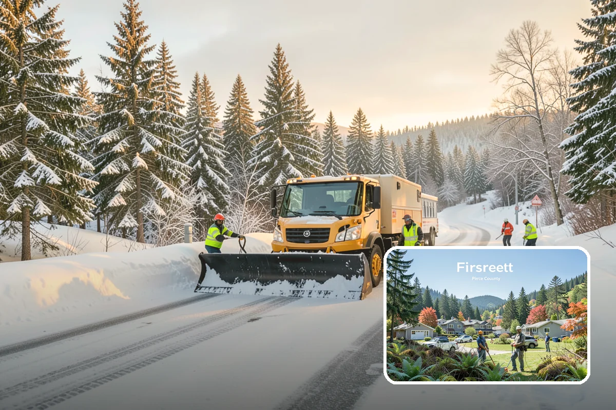 Snow Removal Inspections in Fircrest, Pierce County, WA - Independent verification of clearing quality and coverage