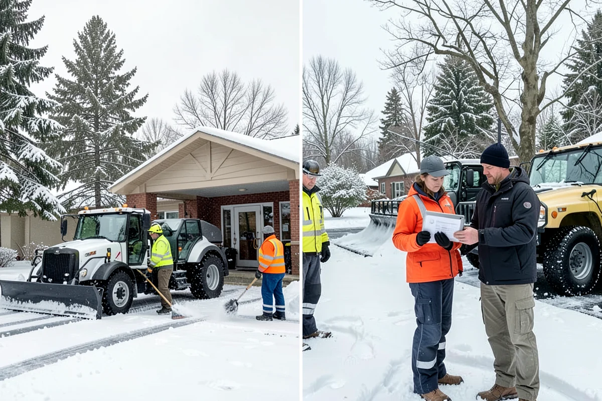 Snow Removal Inspections in Fircrest, Pierce County, WA - Define the inspection scope and property areas to review