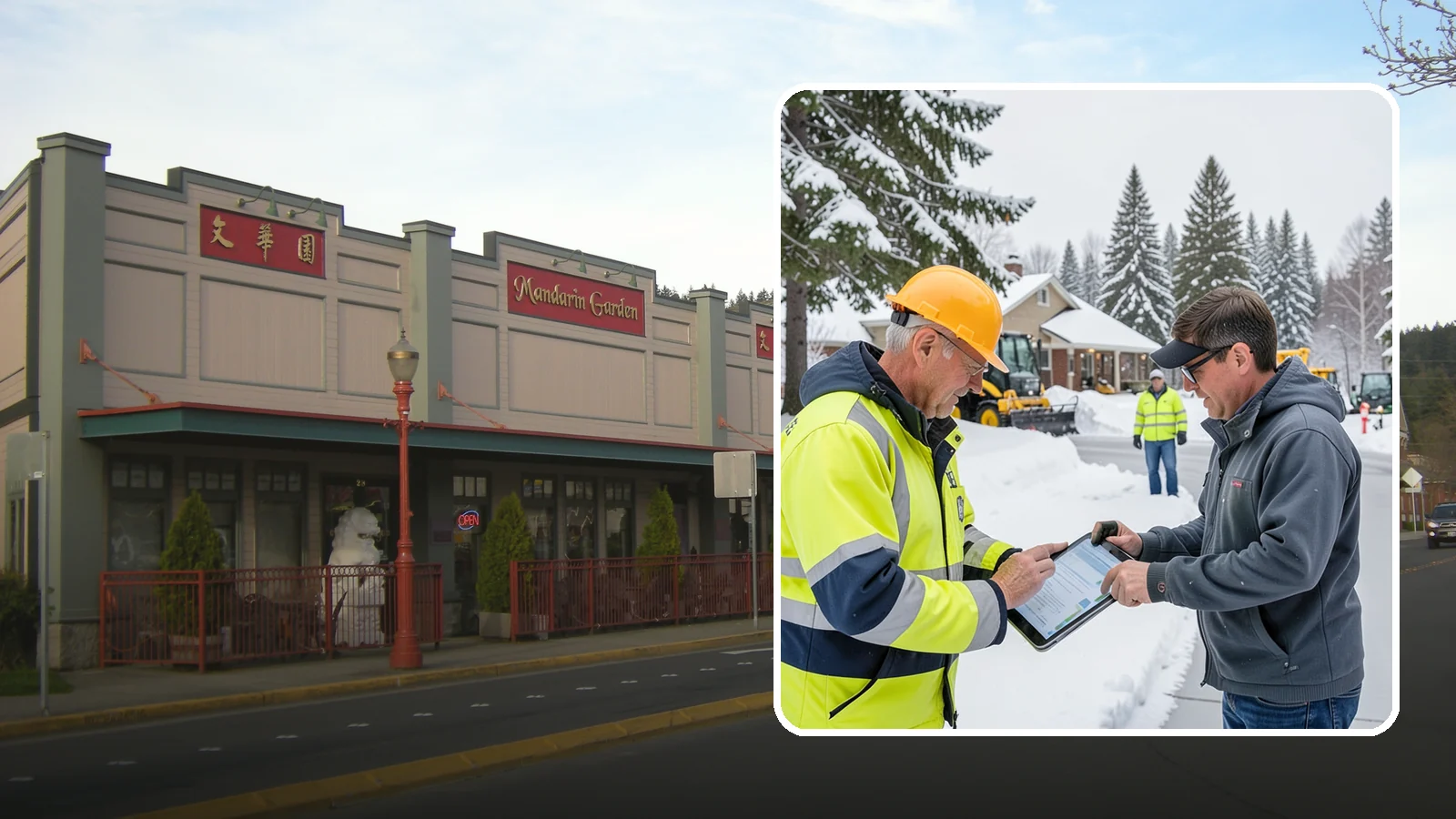 Snow Removal Inspections in Issaquah, King County, WA - We inspect Western Washington properties before and after snow events to verify clearing quality, document conditions, and...