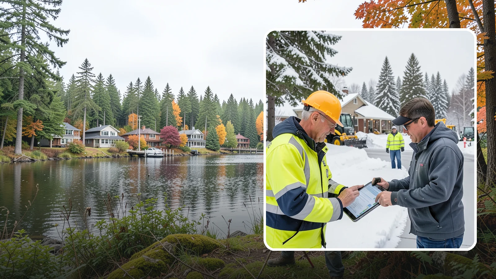 Snow Removal Inspections in La Conner, Skagit County, WA - We inspect Western Washington properties before and after snow events to verify clearing quality, document conditions, and...