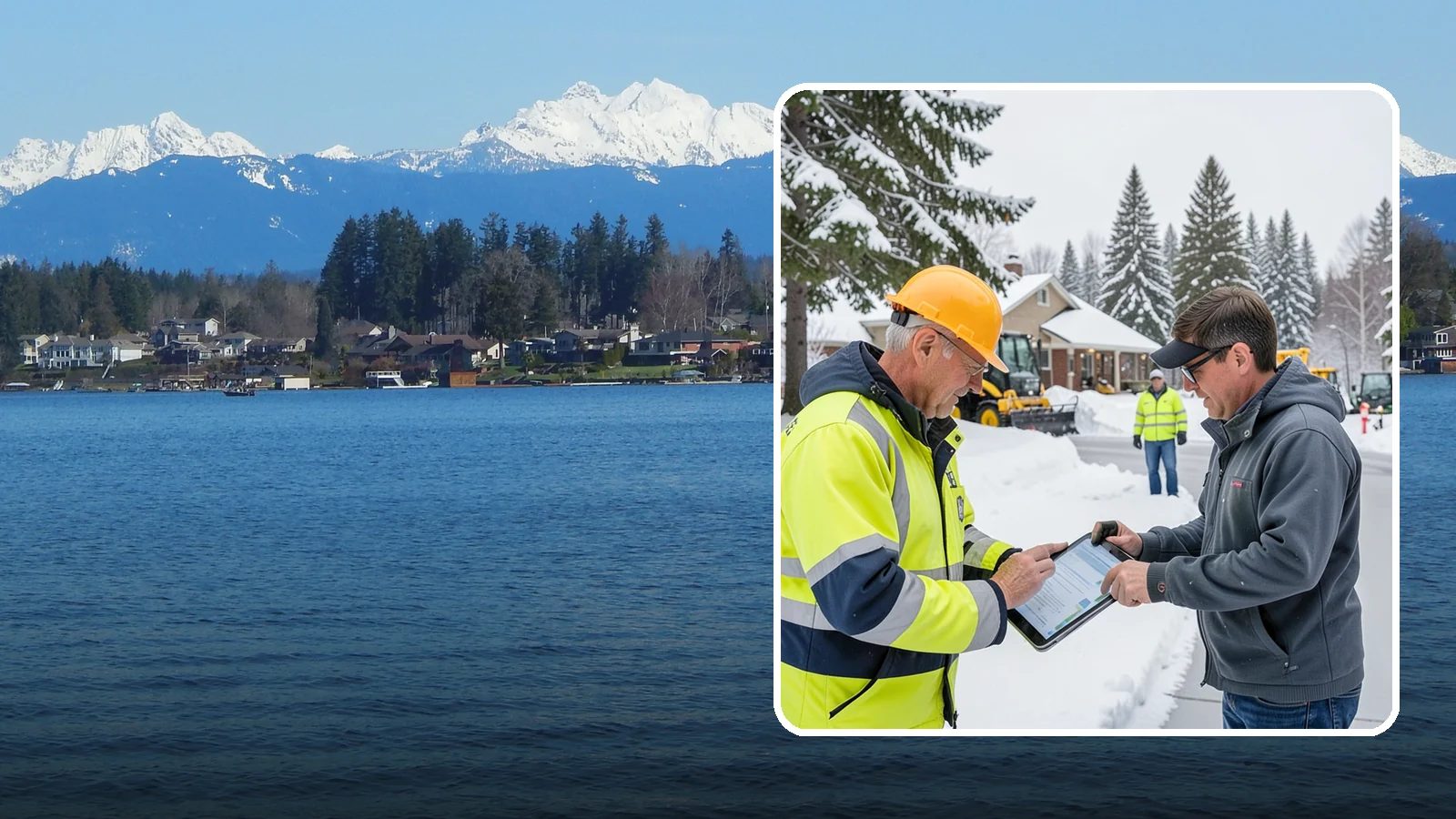 Snow Removal Inspections in Lake Stevens, Snohomish County, WA - We inspect Western Washington properties before and after snow events to verify clearing quality, document conditions, and...