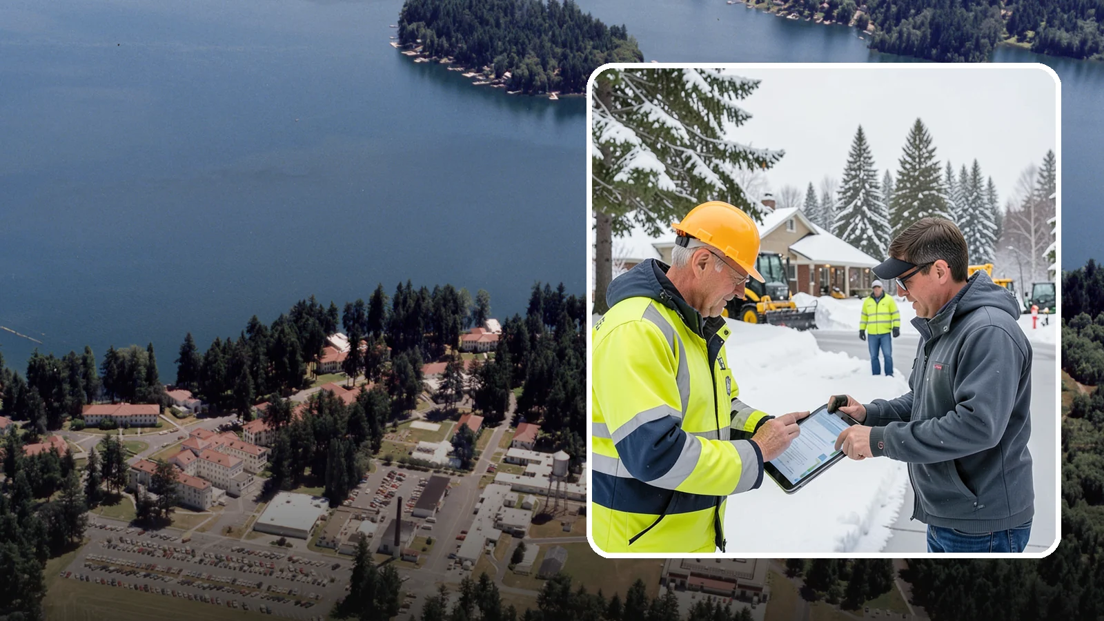 Snow Removal Inspections in Lakewood, Pierce County, WA - We inspect Western Washington properties before and after snow events to verify clearing quality, document conditions, and...