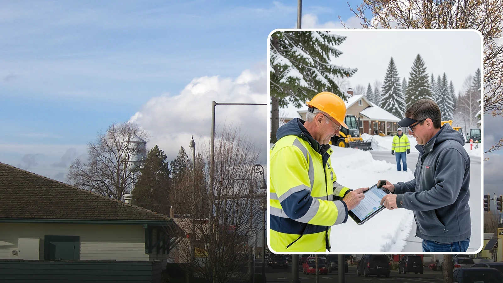 Snow Removal Inspections in Marysville, Snohomish County, WA - We inspect Western Washington properties before and after snow events to verify clearing quality, document conditions, and...