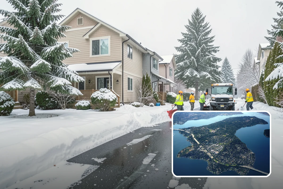Snow Removal Inspections in Mercer Island, King County, WA - Independent verification of clearing quality and coverage