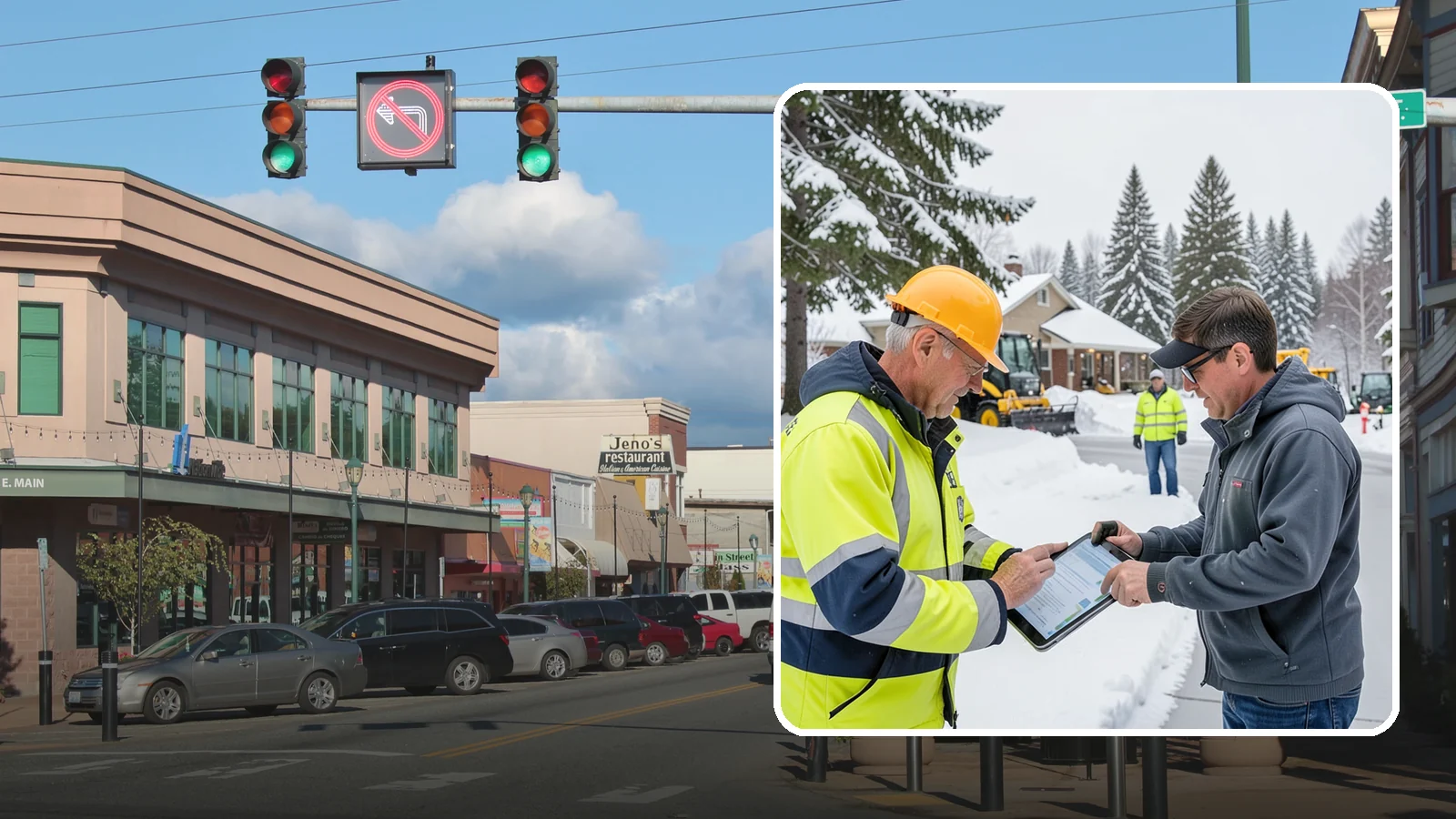 Snow Removal Inspections in Monroe, Snohomish County, WA - We inspect Western Washington properties before and after snow events to verify clearing quality, document conditions, and...