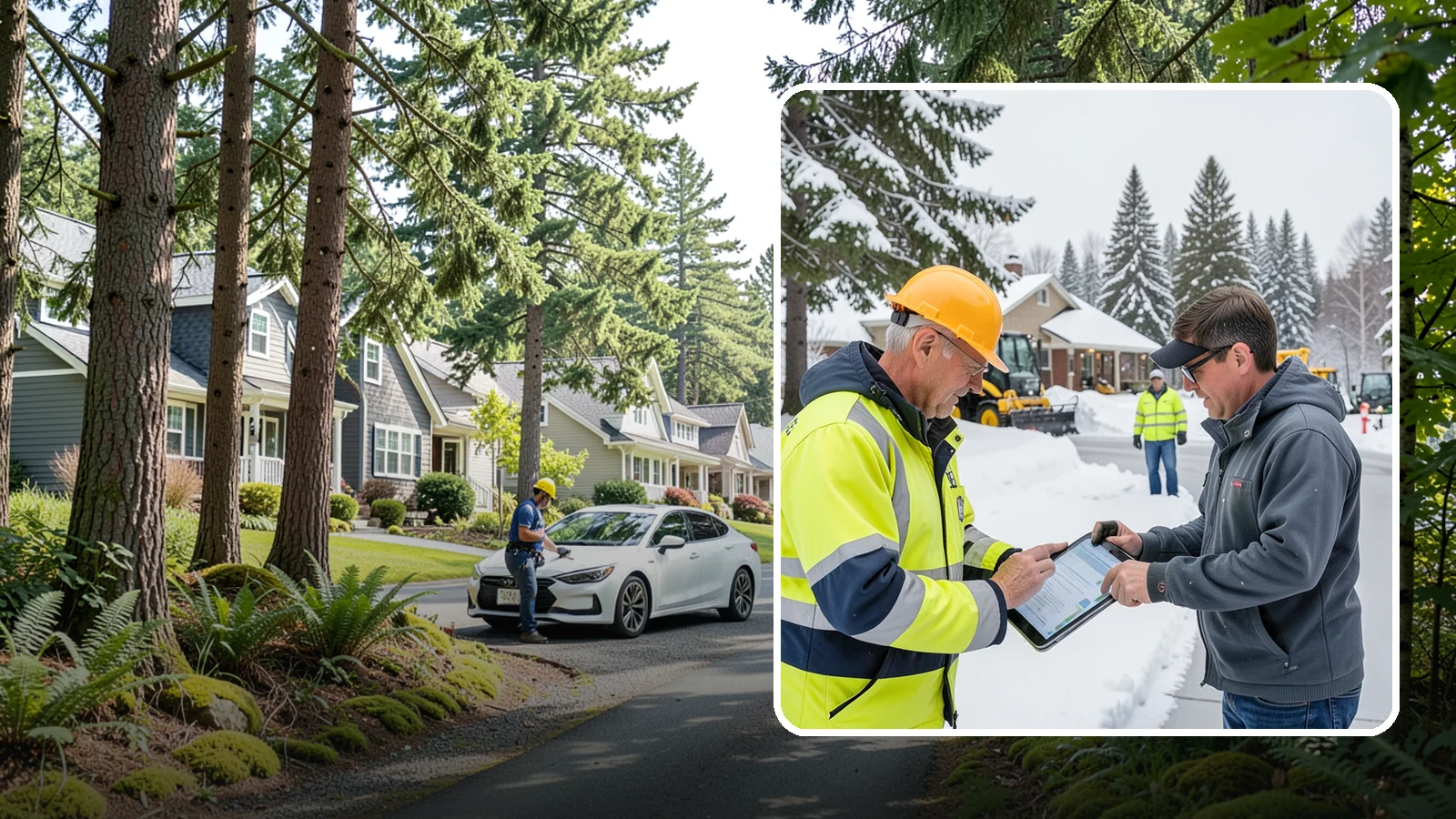 Snow Removal Inspections in Normandy Park, King County, WA - We inspect Western Washington properties before and after snow events to verify clearing quality, document conditions, and...