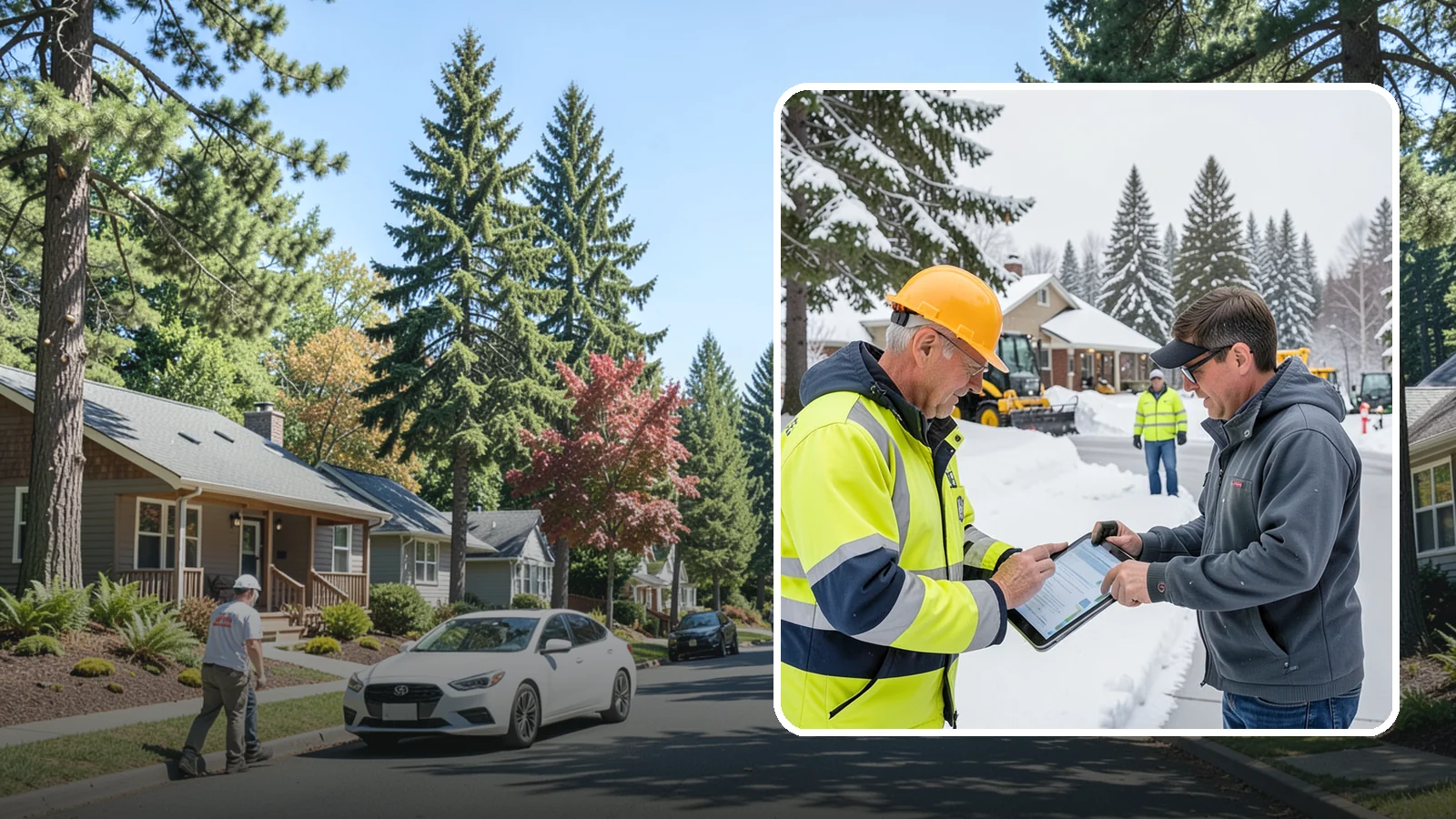Snow Removal Inspections in Orting, Pierce County, WA - We inspect Western Washington properties before and after snow events to verify clearing quality, document conditions, and...