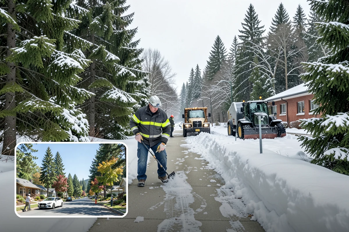 Snow Removal Inspections in Orting, Pierce County, WA - Independent verification of clearing quality and coverage