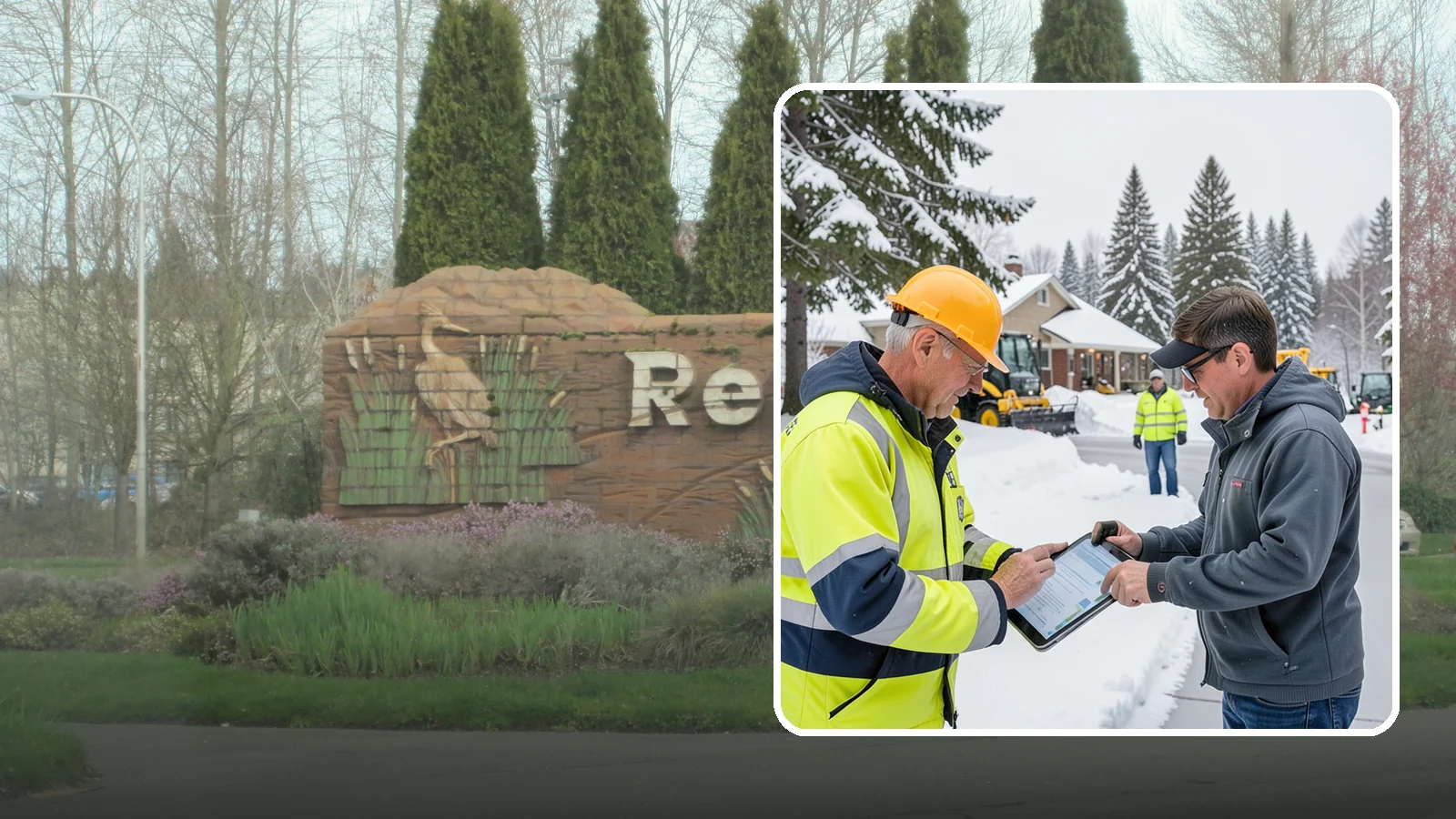 Snow Removal Inspections in Renton, King County, WA - We inspect Western Washington properties before and after snow events to verify clearing quality, document conditions, and...