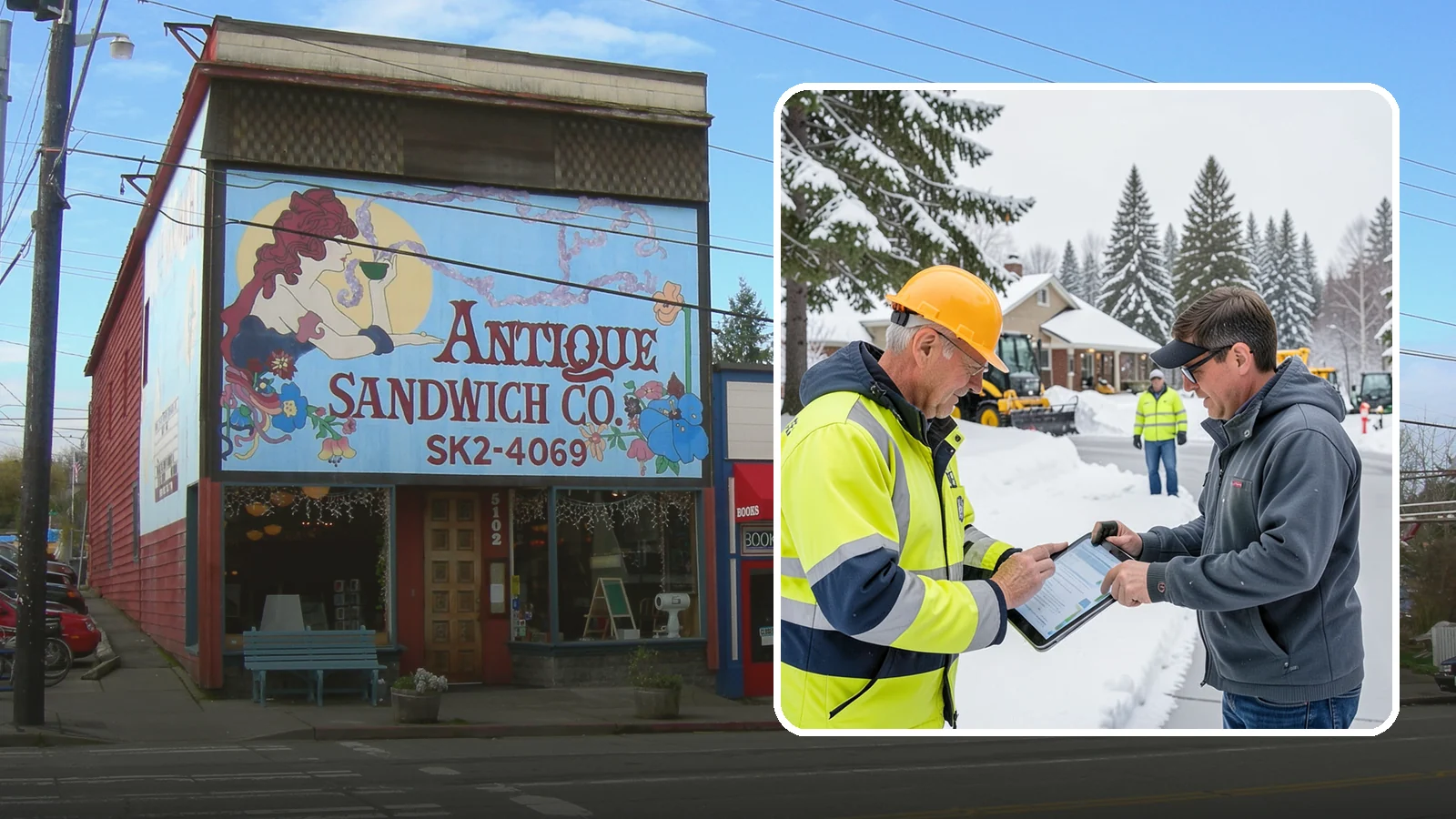 Snow Removal Inspections in Ruston, Pierce County, WA - We inspect Western Washington properties before and after snow events to verify clearing quality, document conditions, and...