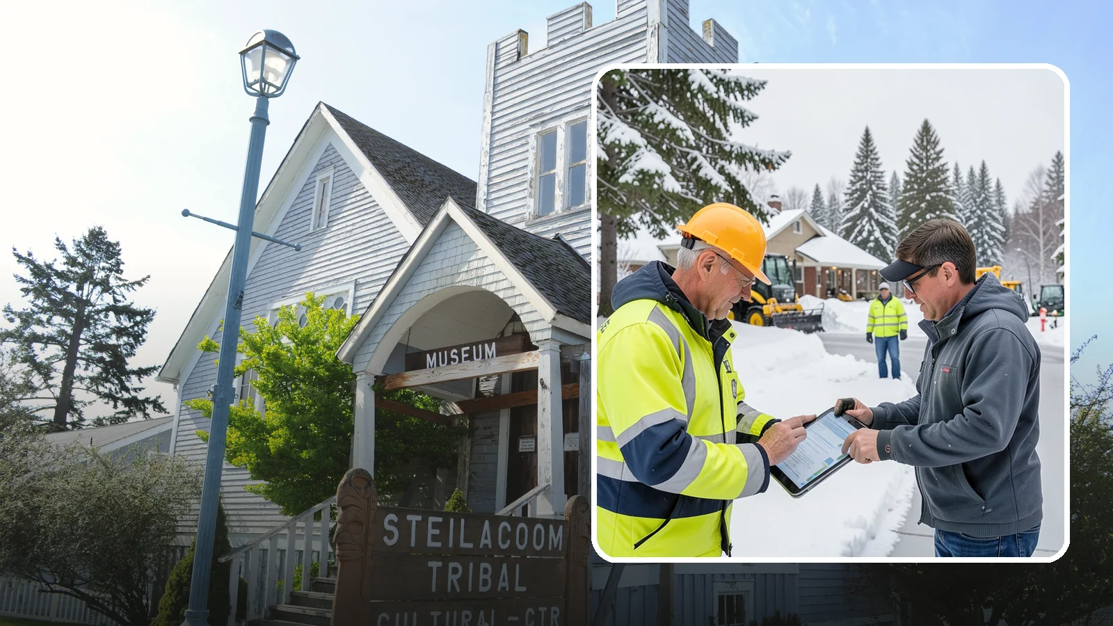 Snow Removal Inspections in Steilacoom, Pierce County, WA - We inspect Western Washington properties before and after snow events to verify clearing quality, document conditions, and...